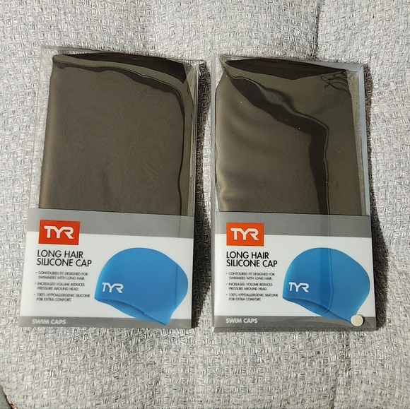 TYR Other - TYR Youth Long Hair Silicone Wrinkle-Free Swim Cap